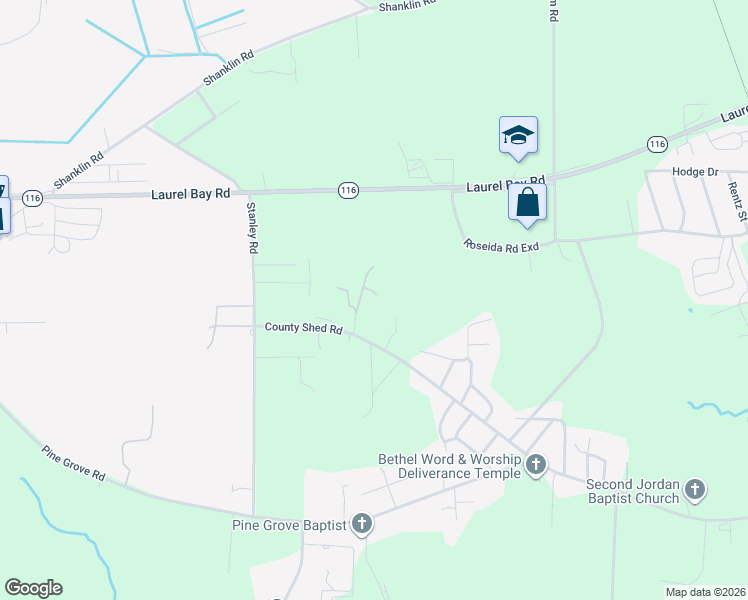 map of restaurants, bars, coffee shops, grocery stores, and more near 360 County Shed Road in Beaufort