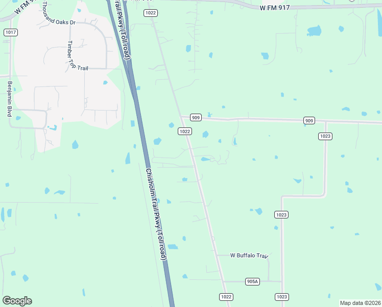 map of restaurants, bars, coffee shops, grocery stores, and more near 6105 County Road 1022 in Joshua