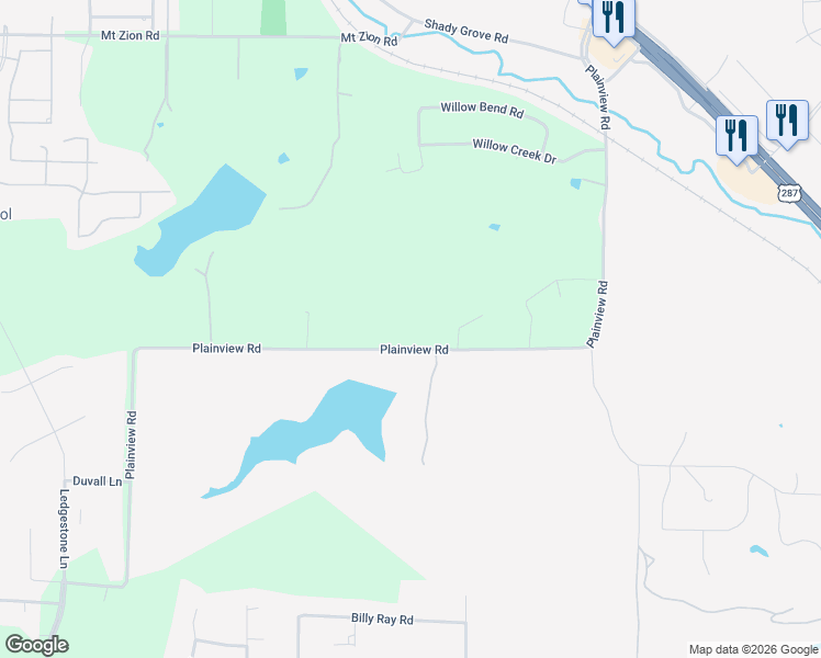 map of restaurants, bars, coffee shops, grocery stores, and more near 3231 Plainview Road in Midlothian