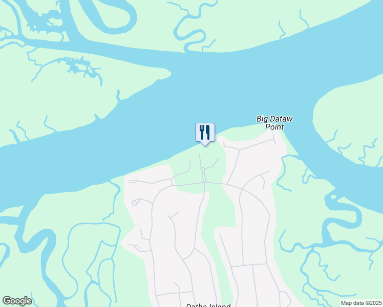 map of restaurants, bars, coffee shops, grocery stores, and more near 34 Sparrow Nest Point in Saint Helena Island
