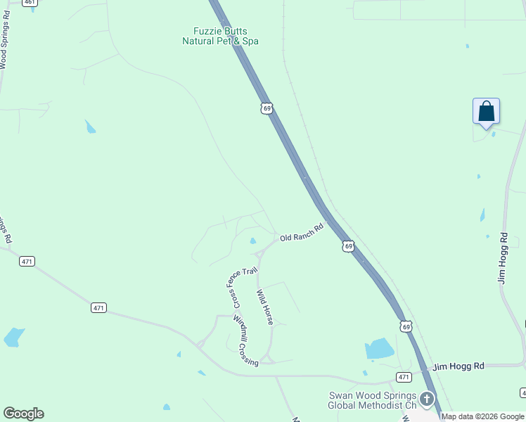 map of restaurants, bars, coffee shops, grocery stores, and more near 12350 Wild Horse in Tyler