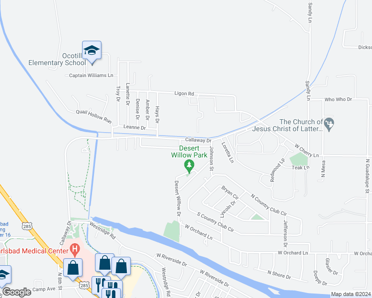 map of restaurants, bars, coffee shops, grocery stores, and more near 1609 Mountain Shadow Drive in Carlsbad