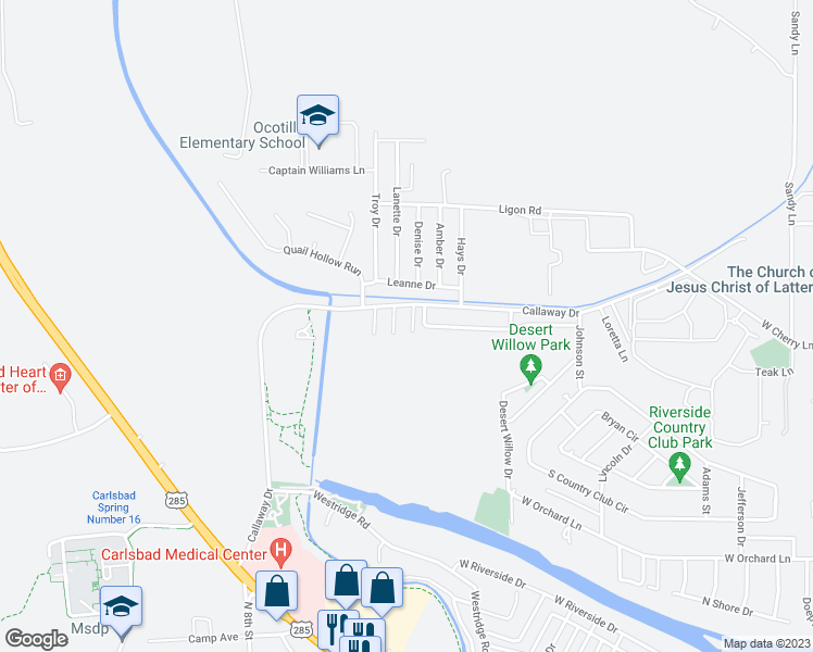 map of restaurants, bars, coffee shops, grocery stores, and more near 1707 Trevino Court in Carlsbad