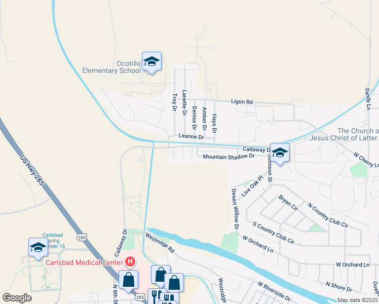 map of restaurants, bars, coffee shops, grocery stores, and more near 1711 Trevino Court in Carlsbad