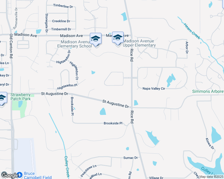 map of restaurants, bars, coffee shops, grocery stores, and more near 27 Eastbrooke Circle in Madison