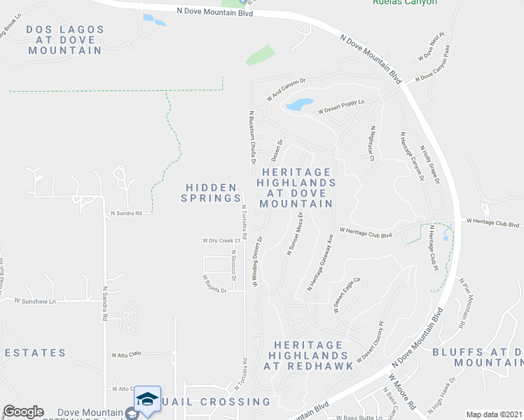 map of restaurants, bars, coffee shops, grocery stores, and more near 5354 West Eagle Claws Court in Marana
