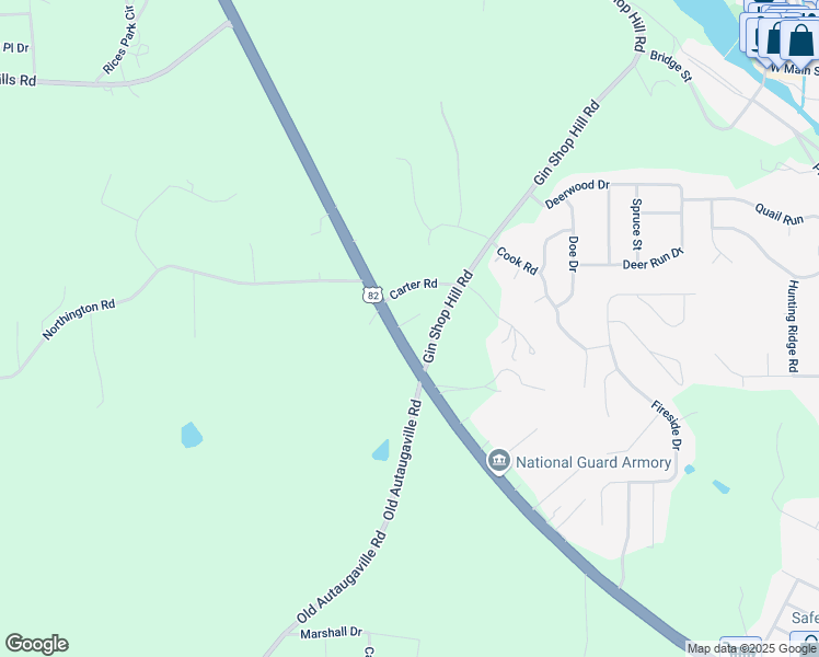 map of restaurants, bars, coffee shops, grocery stores, and more near 712 U.S. 82 in Prattville