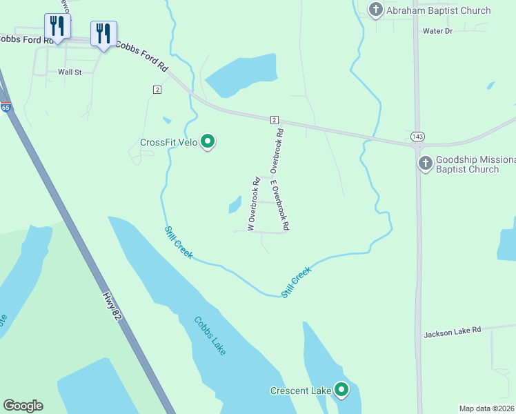 map of restaurants, bars, coffee shops, grocery stores, and more near 1470 West Overbrook Road in Millbrook