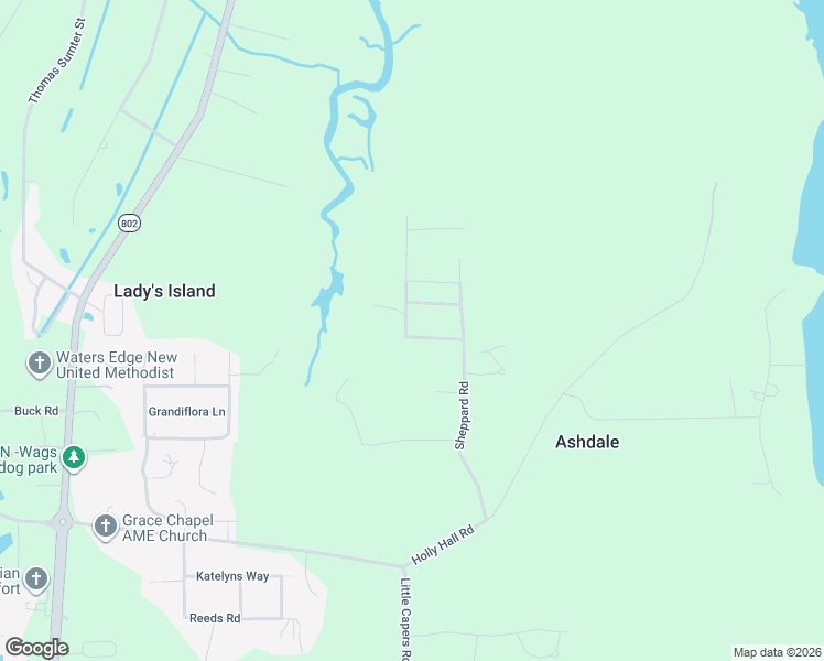 map of restaurants, bars, coffee shops, grocery stores, and more near 14 Causey Way in Beaufort