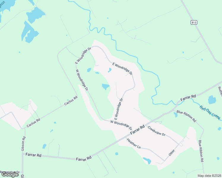 map of restaurants, bars, coffee shops, grocery stores, and more near 106 Green Oaks Circle in Waxahachie