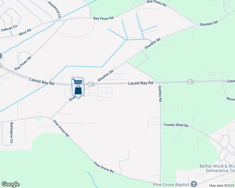 map of restaurants, bars, coffee shops, grocery stores, and more near 327 Shanklin Road in Beaufort