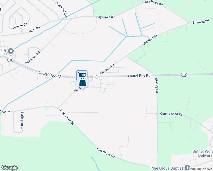 map of restaurants, bars, coffee shops, grocery stores, and more near 327 Shanklin Road in Beaufort
