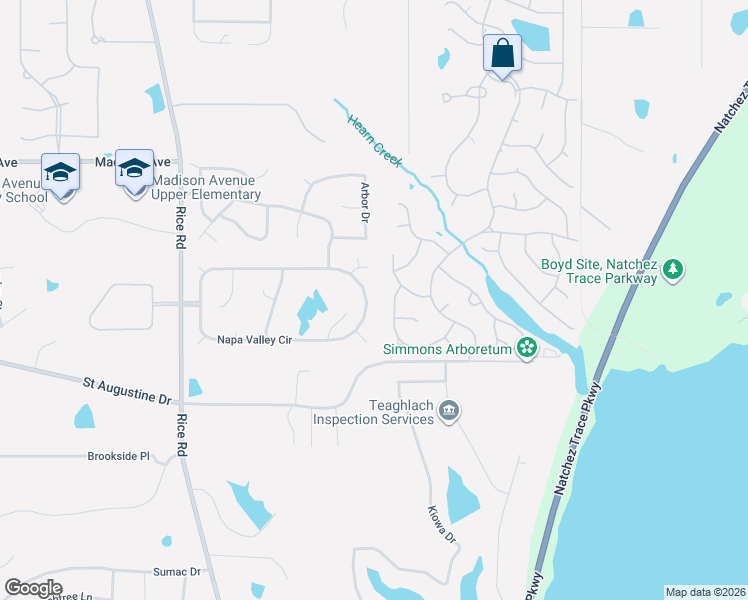 map of restaurants, bars, coffee shops, grocery stores, and more near 93 Napa Valley Circle in Madison