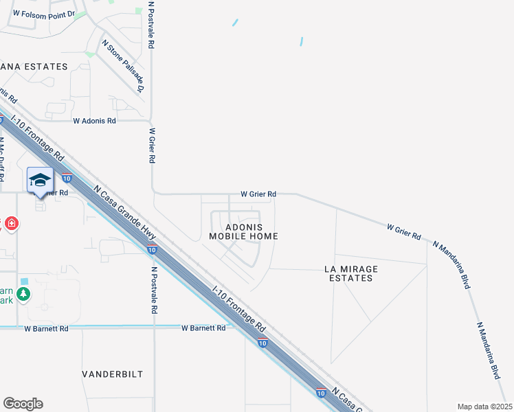map of restaurants, bars, coffee shops, grocery stores, and more near 10700 West Warfield Circle in Marana