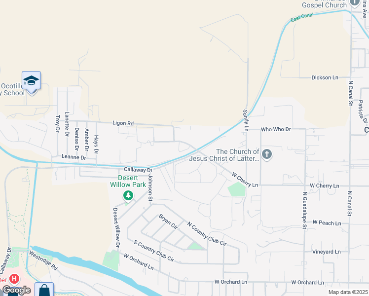 map of restaurants, bars, coffee shops, grocery stores, and more near 733 West Cherry Lane in Carlsbad