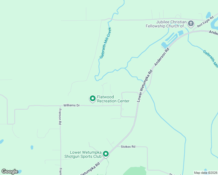 map of restaurants, bars, coffee shops, grocery stores, and more near 5380-5498 Hales Lane in Montgomery