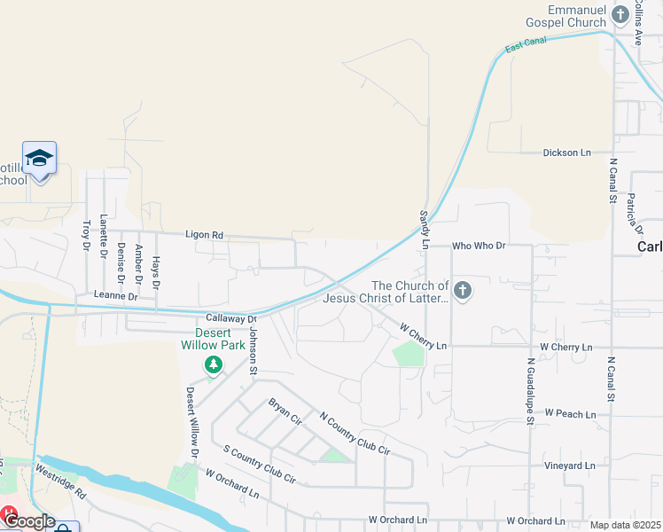 map of restaurants, bars, coffee shops, grocery stores, and more near 733 West Cherry Lane in Carlsbad