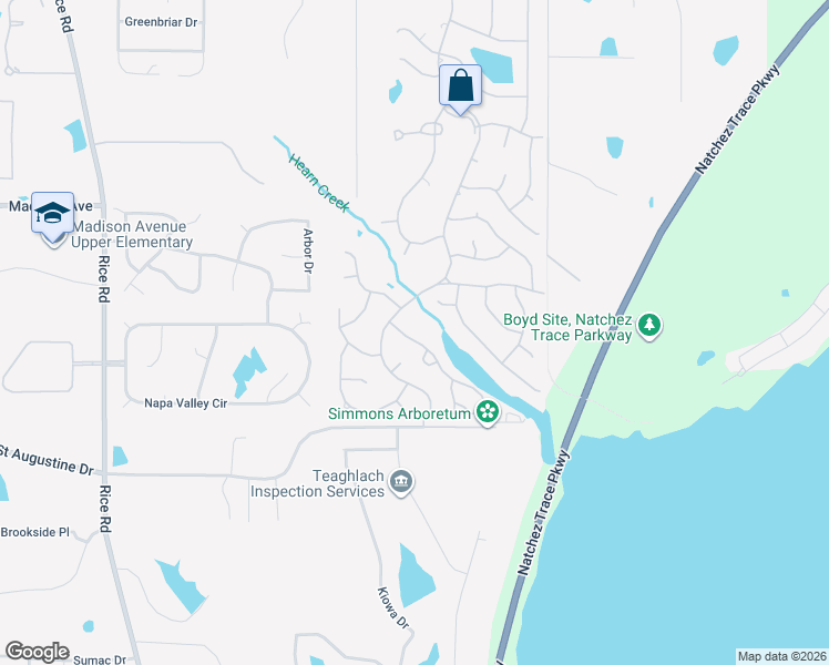 map of restaurants, bars, coffee shops, grocery stores, and more near 45 Long Cove Court in Madison