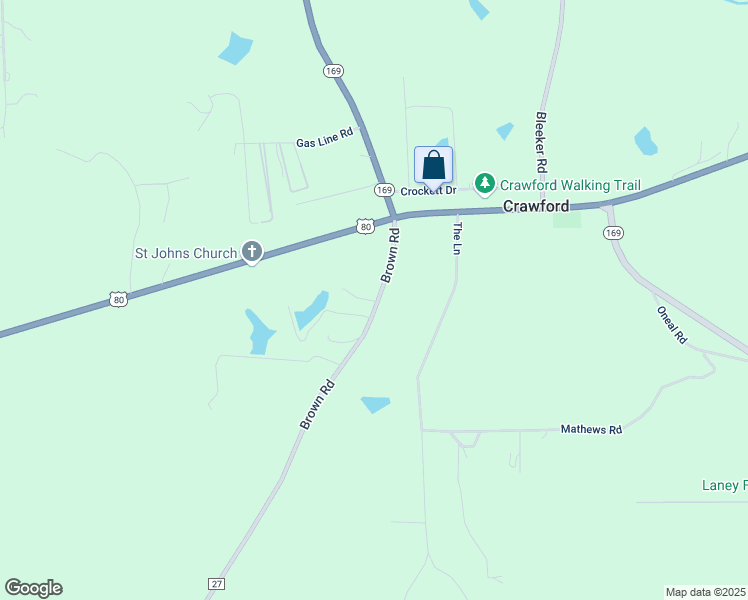 map of restaurants, bars, coffee shops, grocery stores, and more near 8 Brown Road in Phenix City