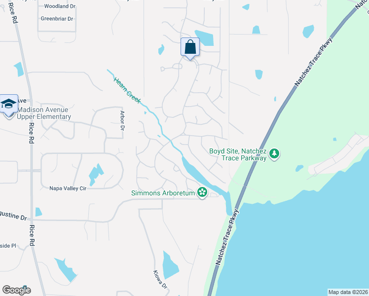 map of restaurants, bars, coffee shops, grocery stores, and more near 45 Long Cove Court in Madison