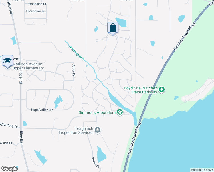map of restaurants, bars, coffee shops, grocery stores, and more near 45 Long Cove Court in Madison
