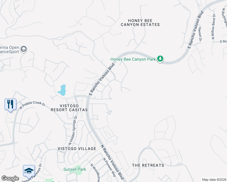 map of restaurants, bars, coffee shops, grocery stores, and more near 13676 Balancing Rock Drive in Oro Valley