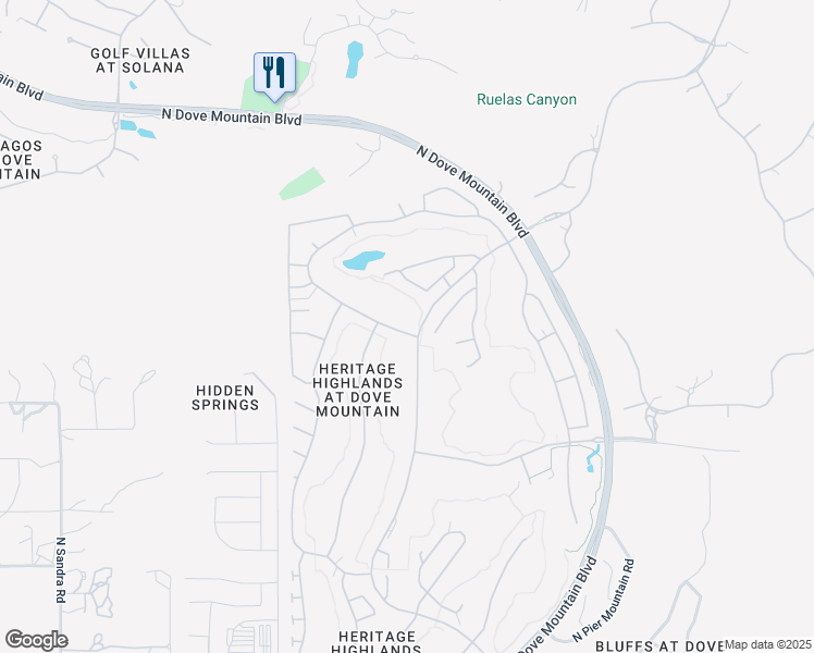 map of restaurants, bars, coffee shops, grocery stores, and more near 5151 West Arid Canyon Drive in Marana