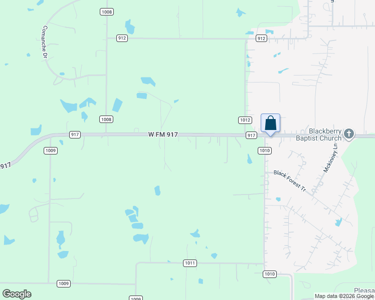 map of restaurants, bars, coffee shops, grocery stores, and more near 4701 Farm to Market Road 917 in Godley