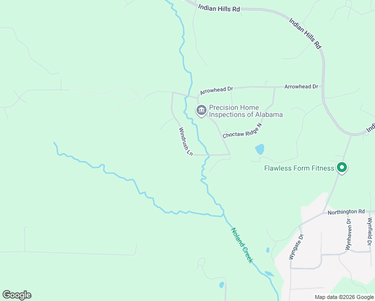 map of restaurants, bars, coffee shops, grocery stores, and more near 1050 Windrush Lane in Prattville