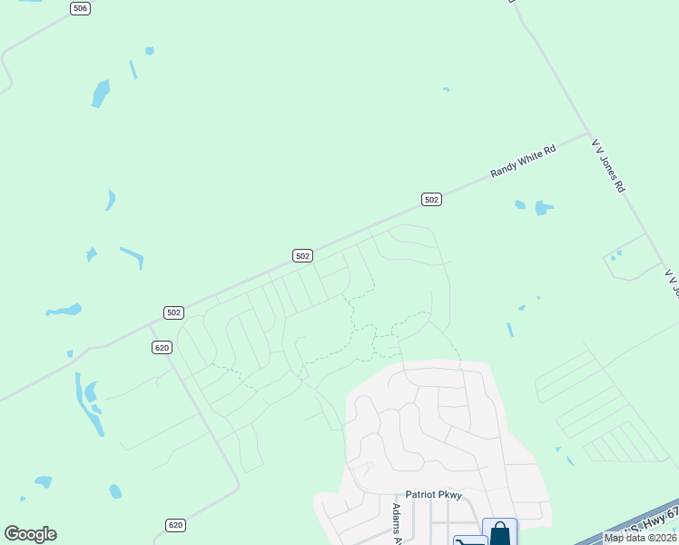 map of restaurants, bars, coffee shops, grocery stores, and more near 502 County Road 502 in Venus