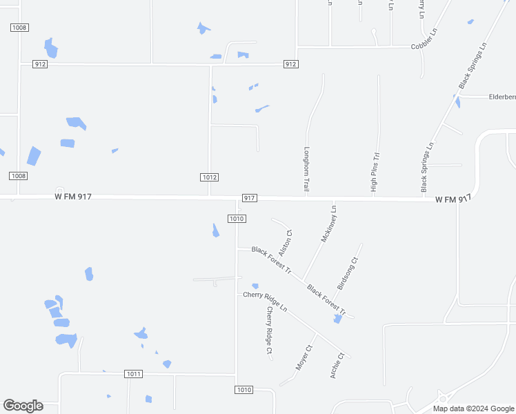 map of restaurants, bars, coffee shops, grocery stores, and more near 4341 Farm to Market Road 917 in Joshua
