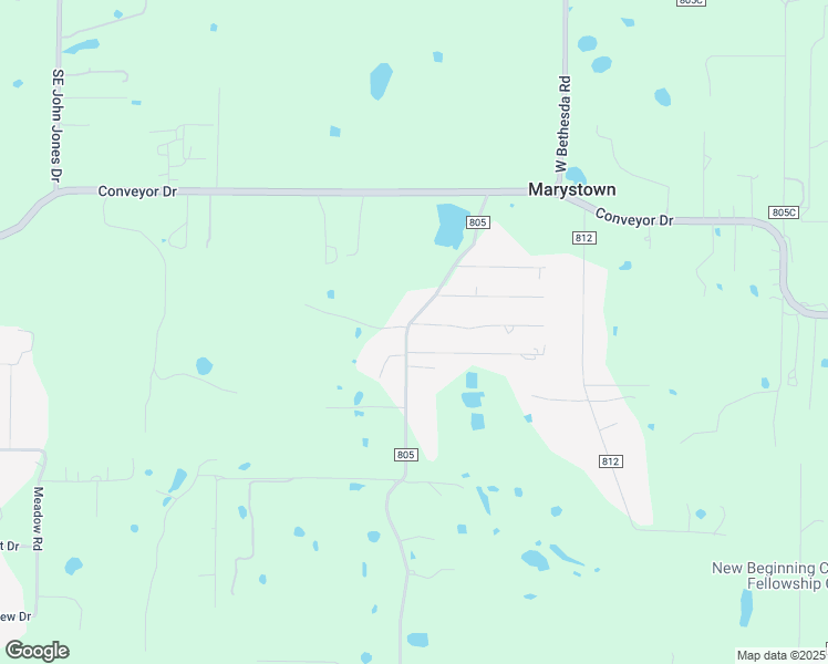 map of restaurants, bars, coffee shops, grocery stores, and more near 3600 Shady Ln in Joshua