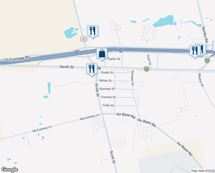 map of restaurants, bars, coffee shops, grocery stores, and more near 133 Runnels St in Tye
