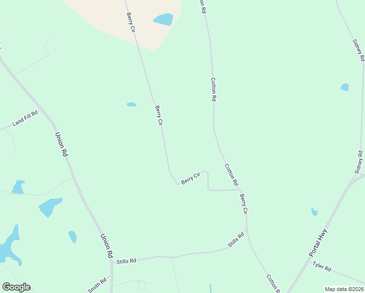 map of restaurants, bars, coffee shops, grocery stores, and more near 3357 Berry Circle in Metter