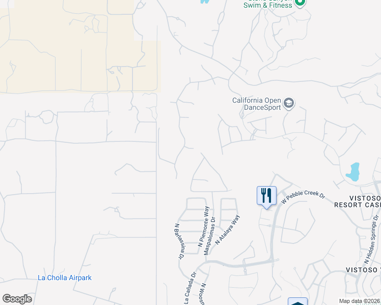 map of restaurants, bars, coffee shops, grocery stores, and more near 1273 West Ancient Canyon Place in Oro Valley