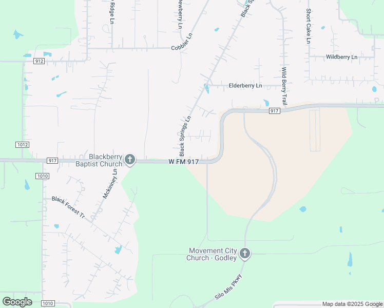 map of restaurants, bars, coffee shops, grocery stores, and more near 3724 Farm to Market Road 917 in Joshua