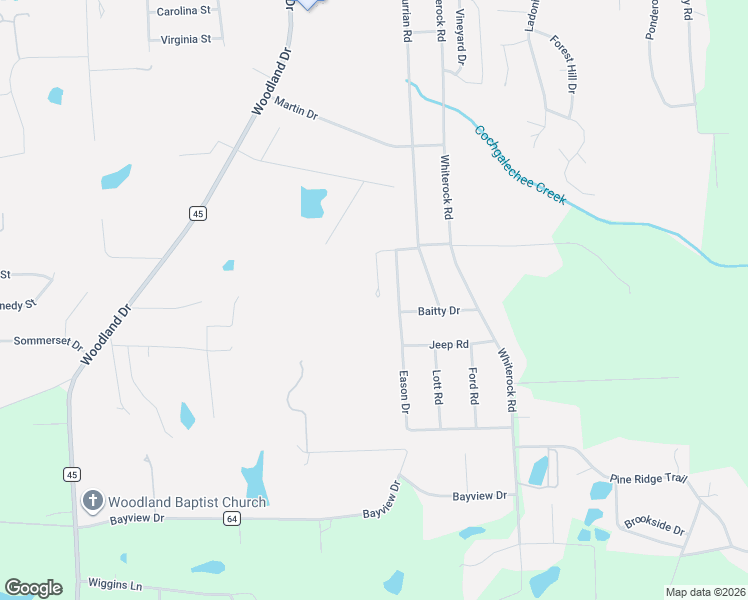 map of restaurants, bars, coffee shops, grocery stores, and more near 30 Palomino Drive in Phenix City