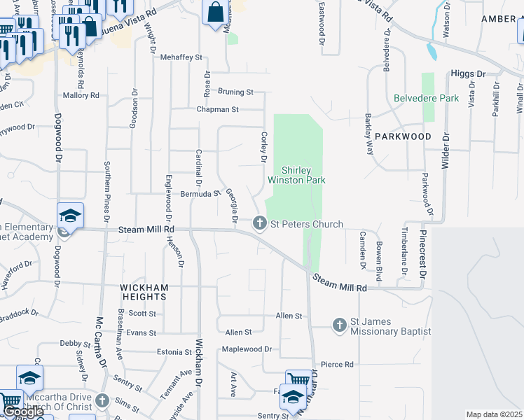 map of restaurants, bars, coffee shops, grocery stores, and more near 524 Paula Court in Columbus