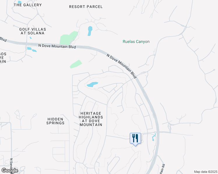 map of restaurants, bars, coffee shops, grocery stores, and more near 13715 North Wild Hazel Lane in Marana