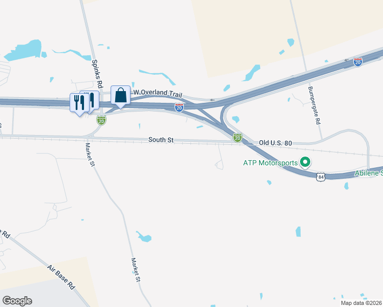 map of restaurants, bars, coffee shops, grocery stores, and more near 1037 South Street in Abilene