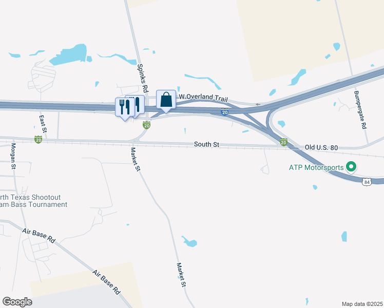 map of restaurants, bars, coffee shops, grocery stores, and more near 802 North Street in Abilene