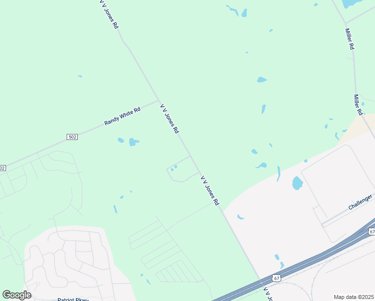 map of restaurants, bars, coffee shops, grocery stores, and more near V V Jones Road in Venus