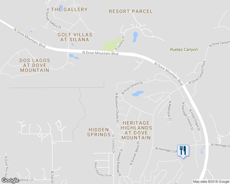 map of restaurants, bars, coffee shops, grocery stores, and more near 13785 North Buckhorn Cholla Drive in Marana