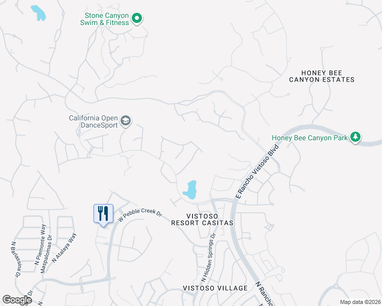 map of restaurants, bars, coffee shops, grocery stores, and more near 13805 Keystone Springs Drive in Oro Valley