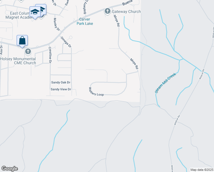 map of restaurants, bars, coffee shops, grocery stores, and more near 6059 Walters Loop in Columbus