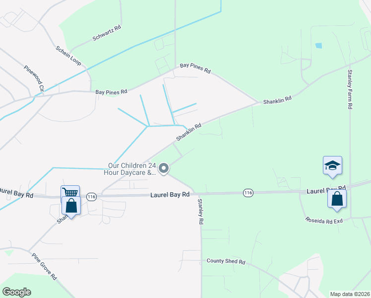 map of restaurants, bars, coffee shops, grocery stores, and more near 13 Country Manor Road in Beaufort