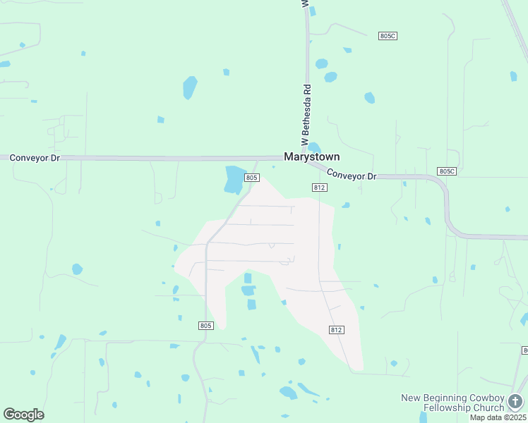 map of restaurants, bars, coffee shops, grocery stores, and more near 3716 Woodview Drive in Joshua
