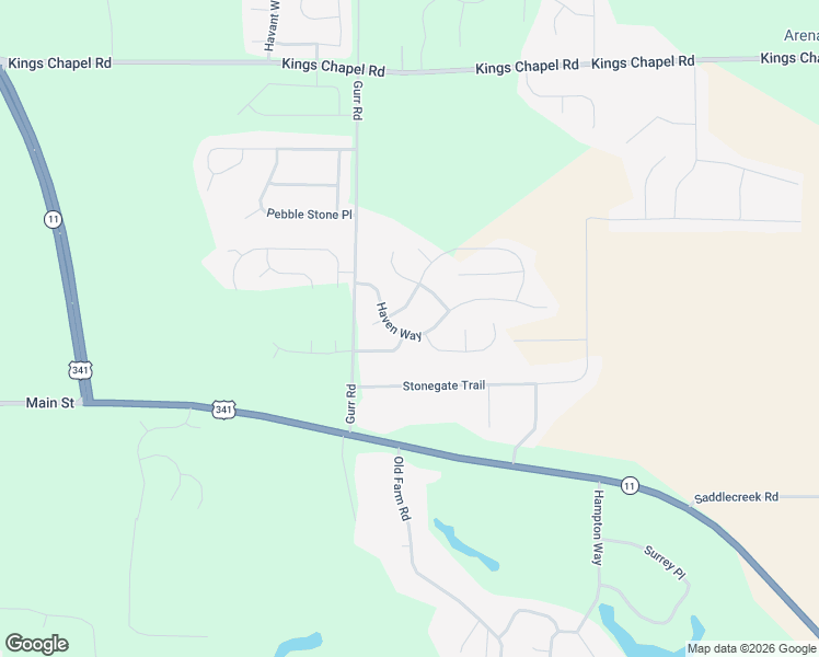 map of restaurants, bars, coffee shops, grocery stores, and more near 208 Haven Way in Perry