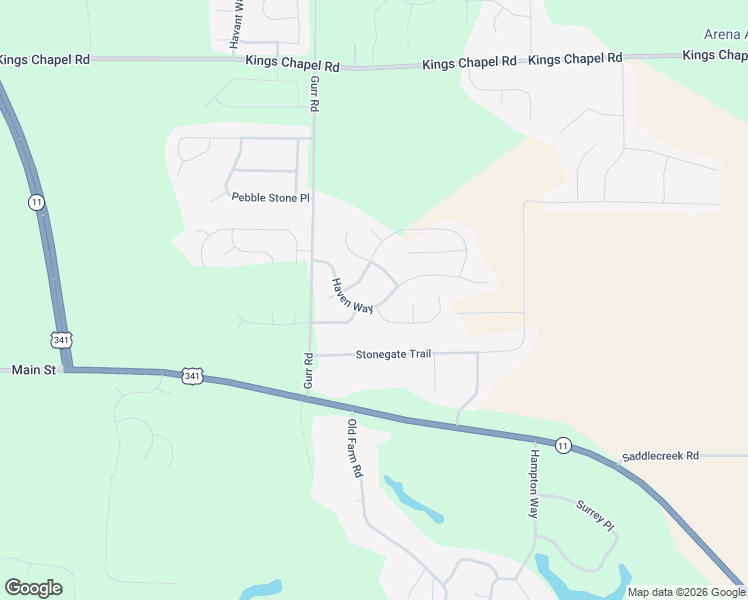 map of restaurants, bars, coffee shops, grocery stores, and more near 208 Haven Way in Perry