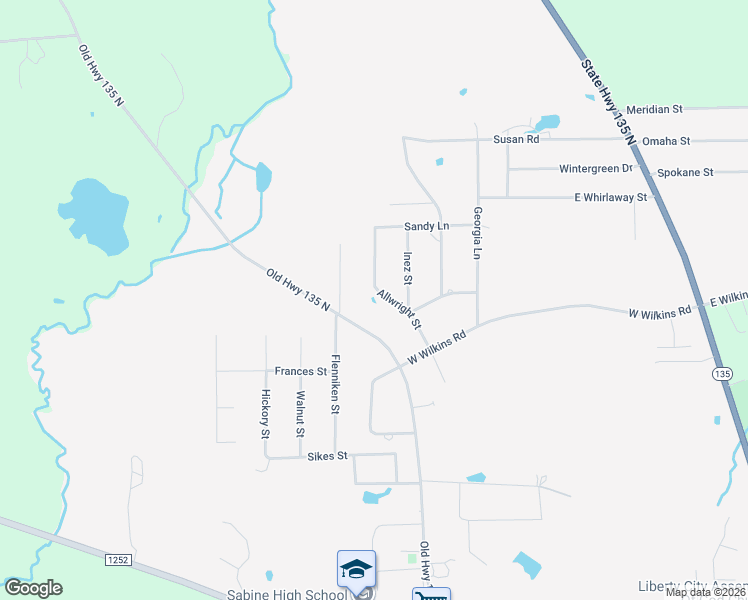 map of restaurants, bars, coffee shops, grocery stores, and more near 276 Allwright Street in Gladewater